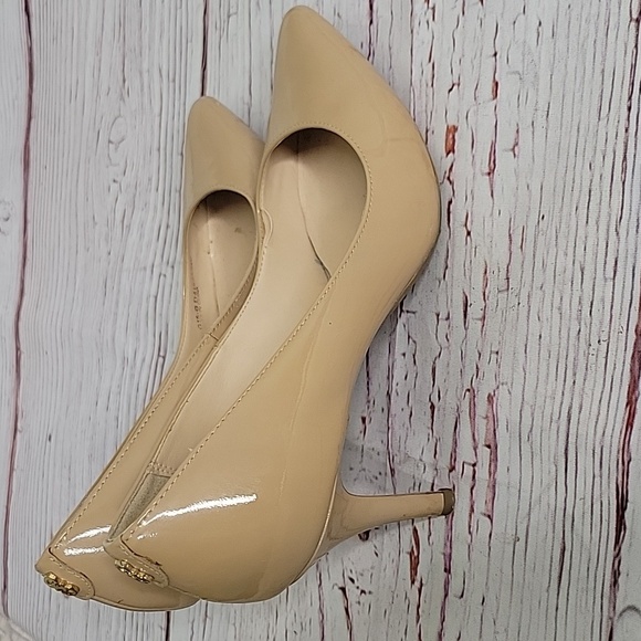 Cole Haan Tan Patent Leather Heels Size 6.5 - Picture 5 of 6